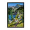 Stupell Industries Alpine Lake Landscape Framed Floater Canvas Wall Art Design by Andrew Kiss